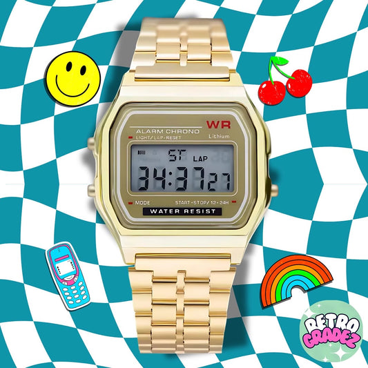 🕒 Retro Gold Digital Watch – Timeless Style with a 90s Vibe!

💥 Limited Supply 💥